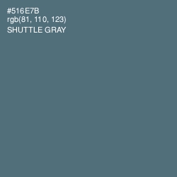 #516E7B - Shuttle Gray Color Image